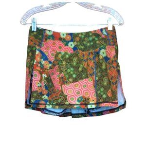 Inknburn Womens Athletic Skort Size 6 Abstract  Floral Print Tennis Pickleball